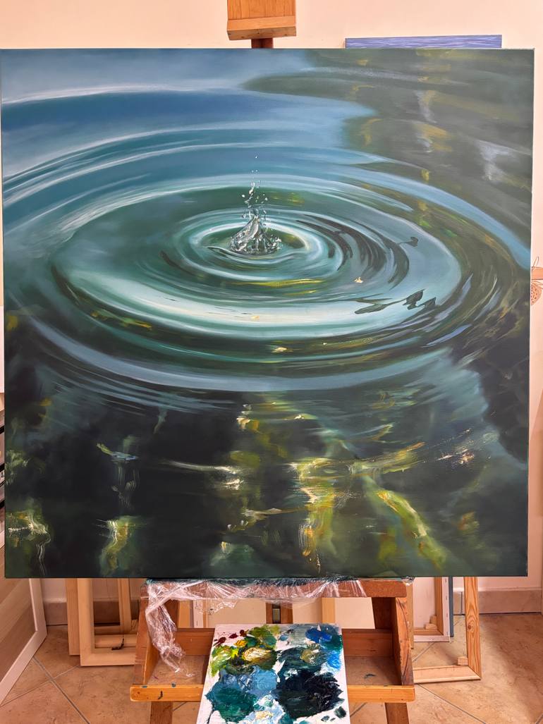 Original Photorealism Nature Painting by Alena Panchishin