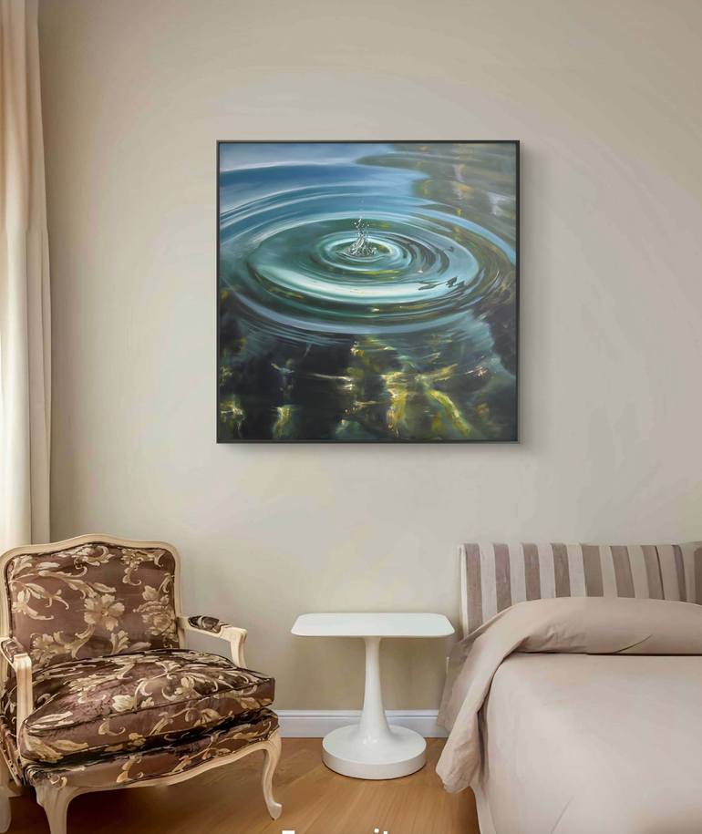 Original Photorealism Nature Painting by Alena Panchishin