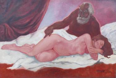Original Fine Art Nude Paintings by Alicia Quevedo