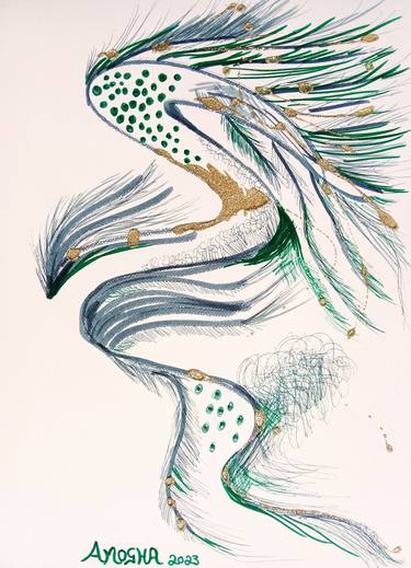Print of Abstract Animal Drawings by Amogha Venus