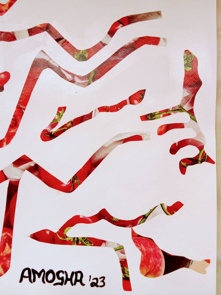 Original Abstract Expressionism Abstract Collage by Amogha Venus