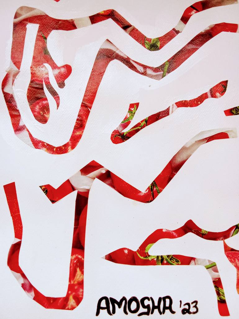 Original Abstract Expressionism Abstract Collage by Amogha Venus