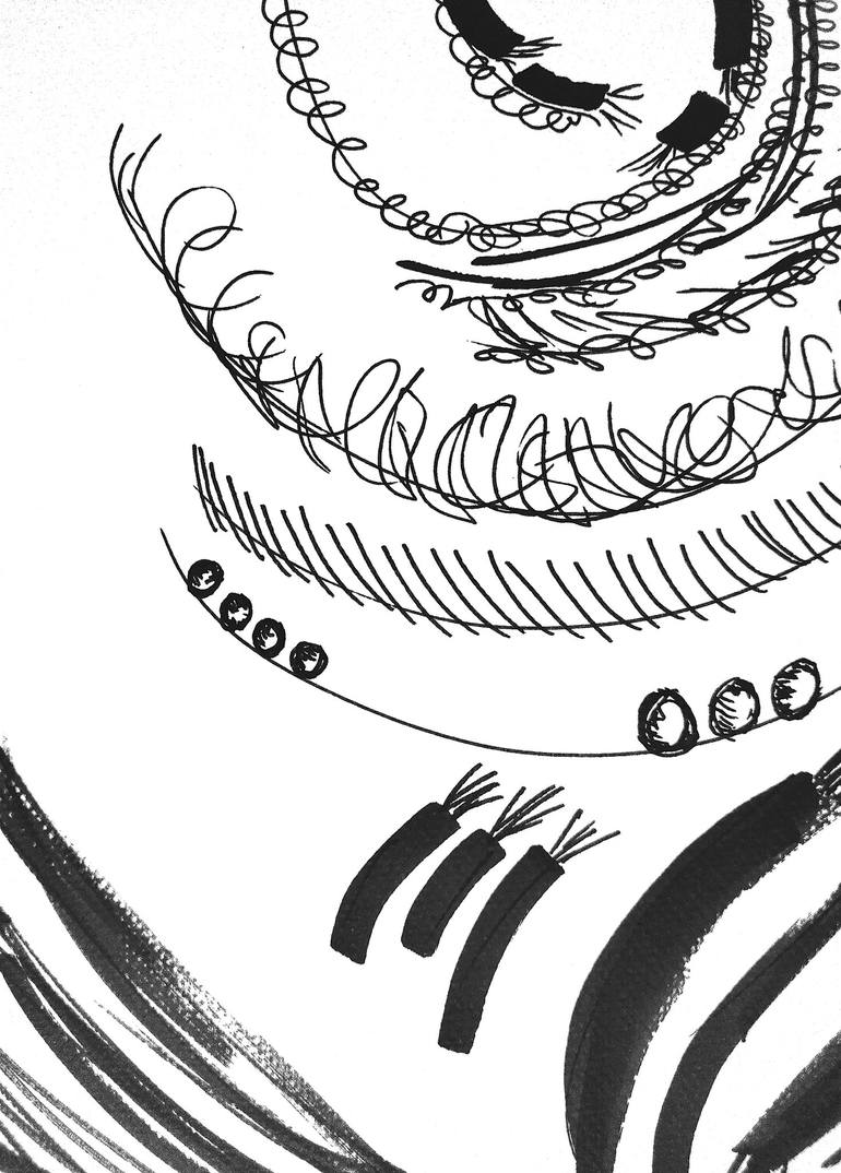 Original Abstract Expressionism Abstract Drawing by Amogha Venus