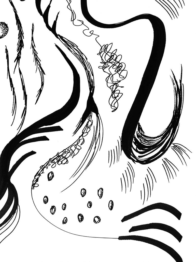 Original Abstract Expressionism Abstract Drawing by Amogha Venus