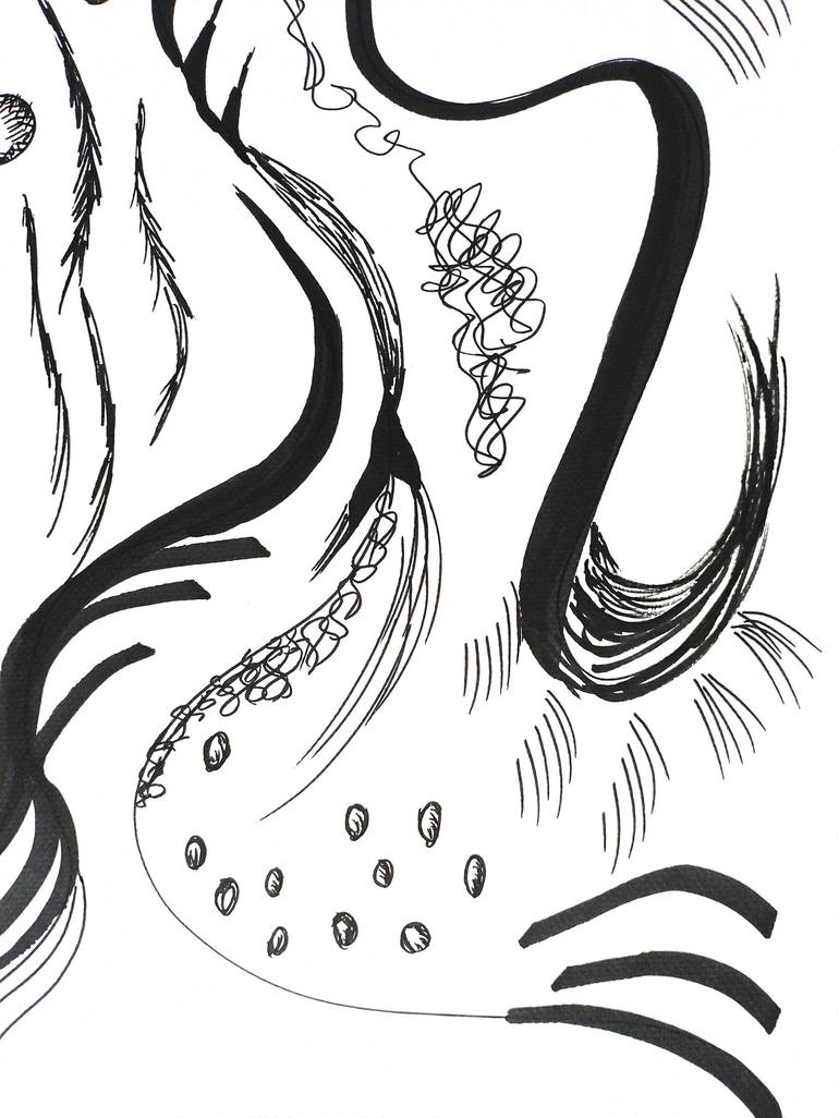 Original Abstract Expressionism Abstract Drawing by Amogha Venus