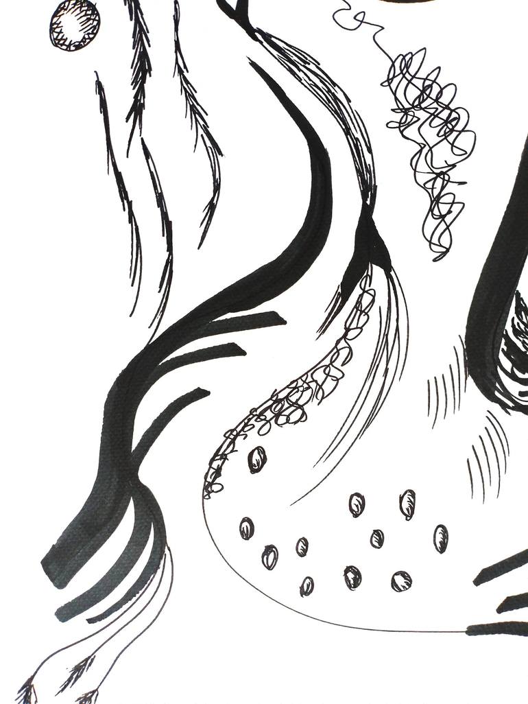Original Abstract Expressionism Abstract Drawing by Amogha Venus