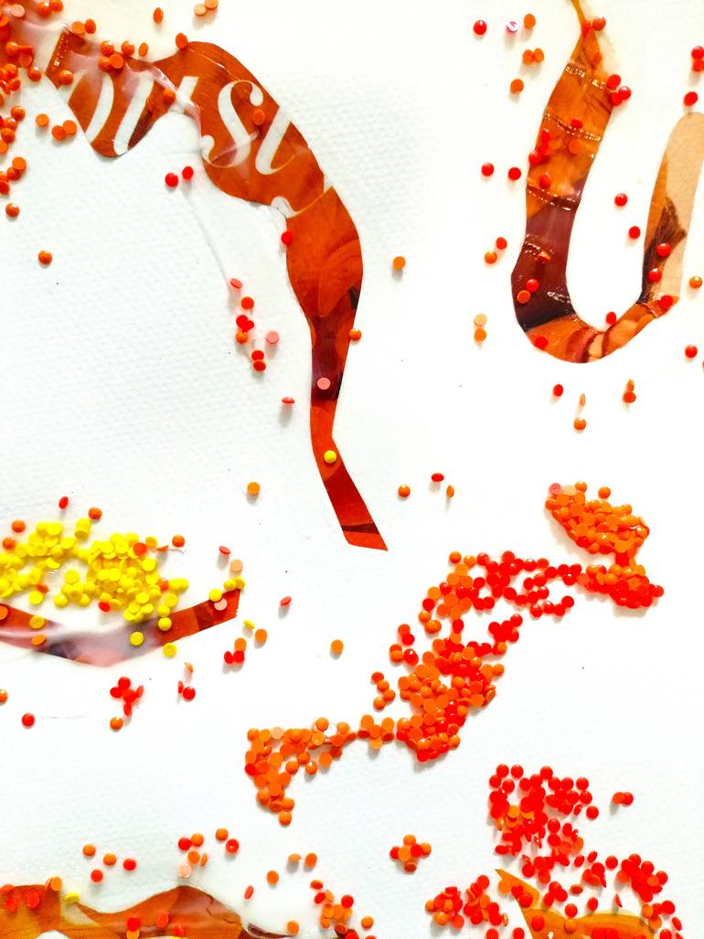 Original Abstract Expressionism Abstract Collage by Amogha Venus