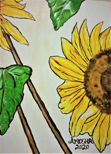 Sunflowers Triptych 2 thumb