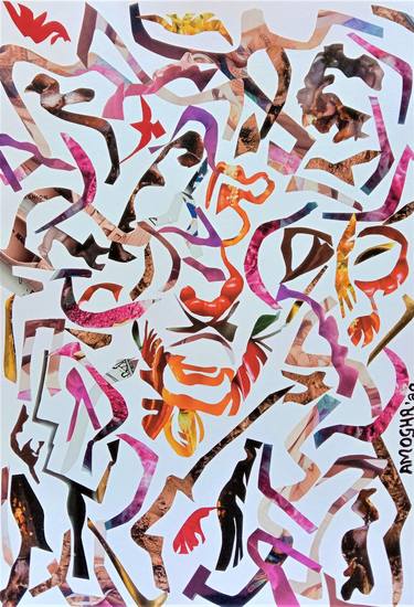 Print of Abstract Expressionism Abstract Collage by Amogha Venus