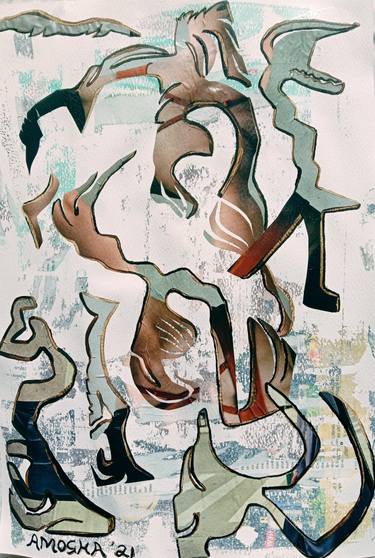 Print of Abstract Collage by Amogha Venus