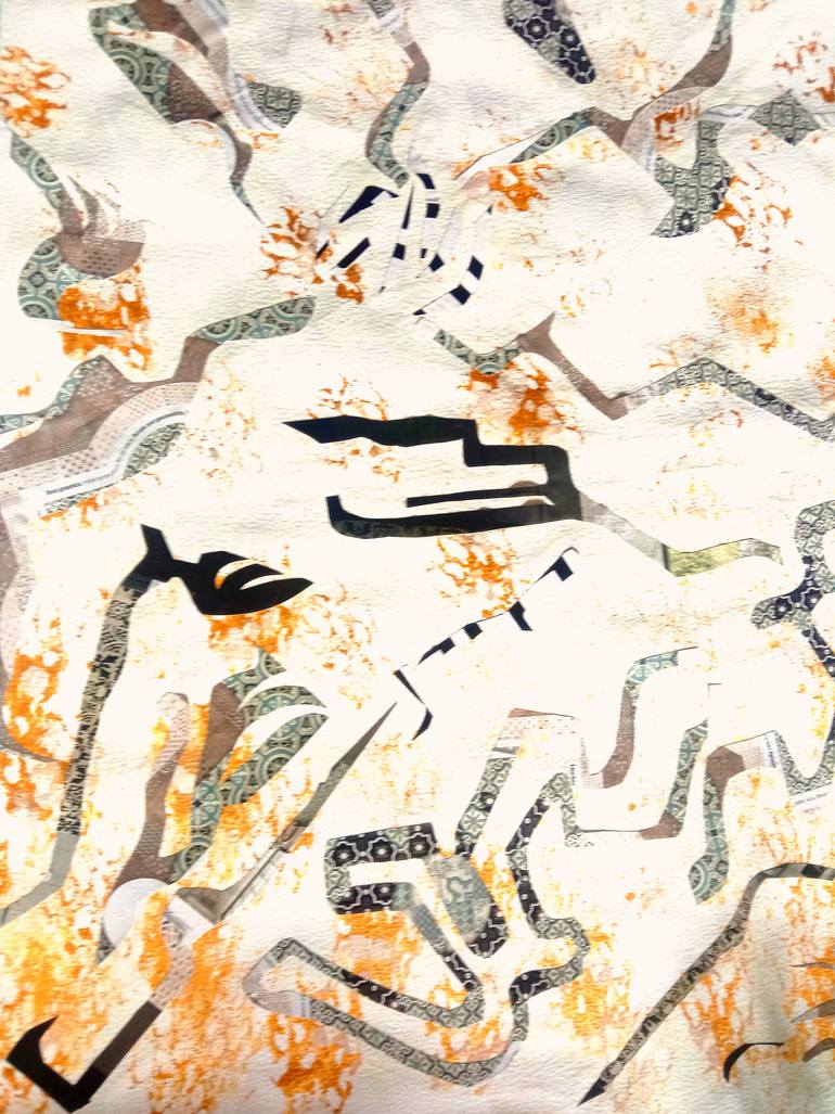 Original Abstract Expressionism Abstract Collage by Amogha Venus