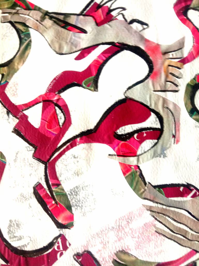 Original Abstract Expressionism Abstract Collage by Amogha Venus