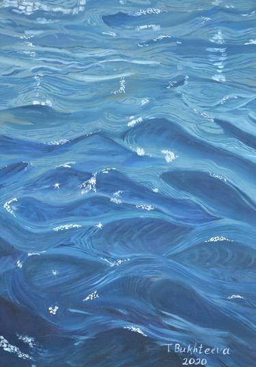 Print of Abstract Water Paintings by Tatiana Bukhteeva
