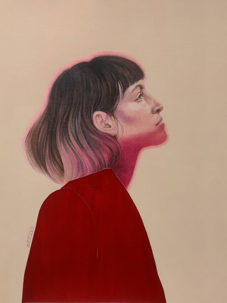 Original Contemporary People Mixed Media by Agata Wierzbicka