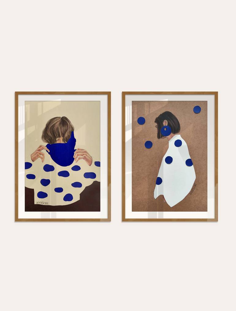 Original Contemporary People Drawing by Agata Wierzbicka