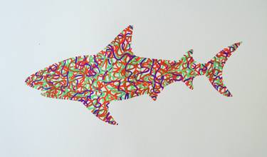 Print of Fish Drawings by Dan Bar