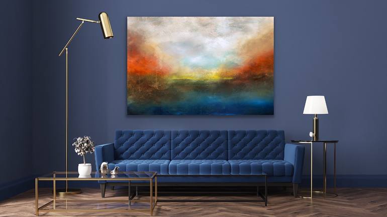 Original Abstract Seascape Painting by Suzanne Williams