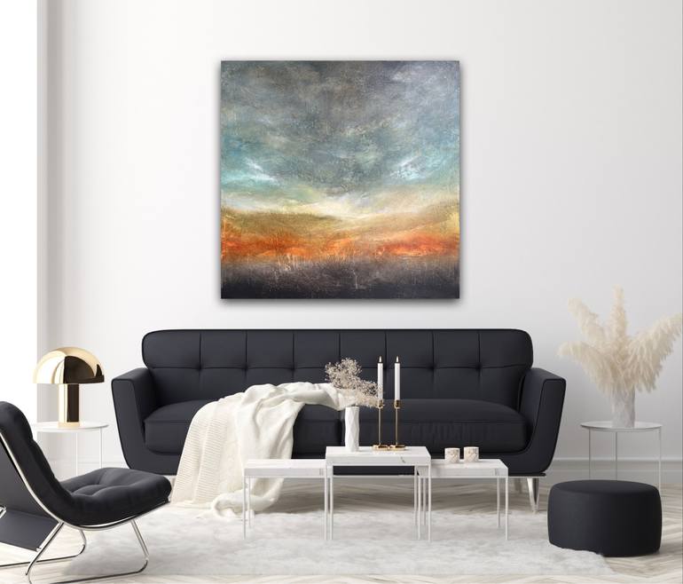 Original Abstract Expressionism Landscape Painting by Suzanne Williams