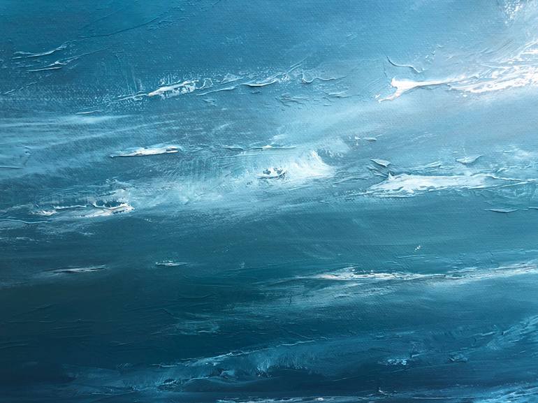 Original Abstract Seascape Painting by Suzanne Williams