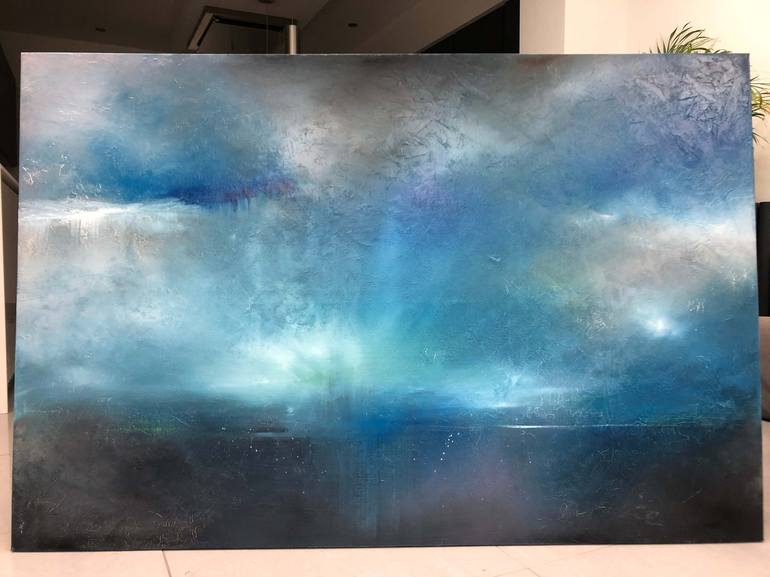 Original Abstract Seascape Painting by Suzanne Williams