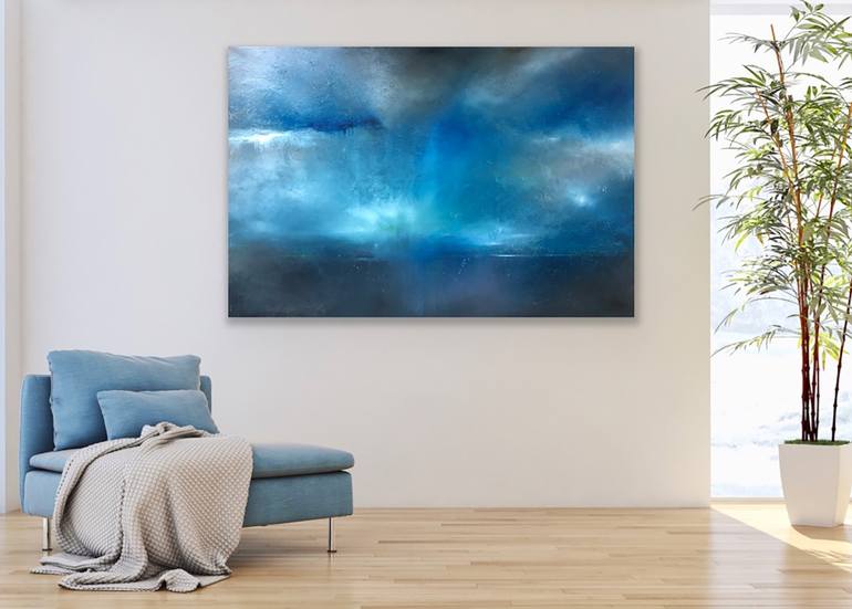 Original Abstract Seascape Painting by Suzanne Williams