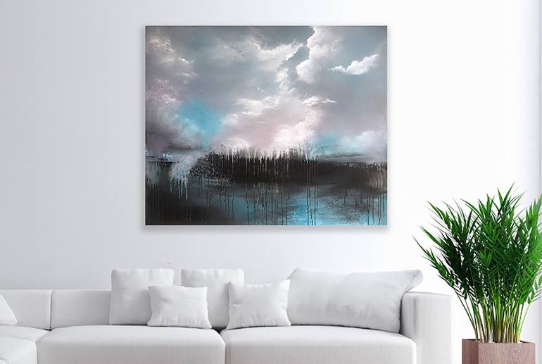 Original Abstract Landscape Painting by Suzanne Williams