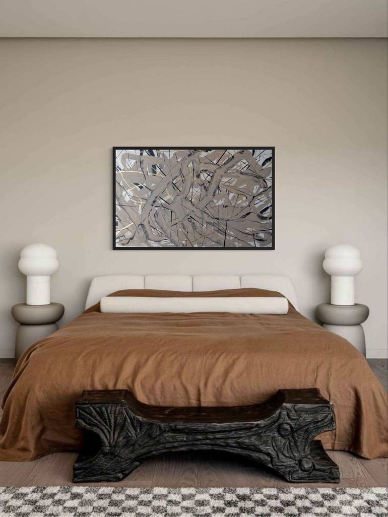 Original Contemporary Abstract Painting by Tetiana and Victoria Hutsul