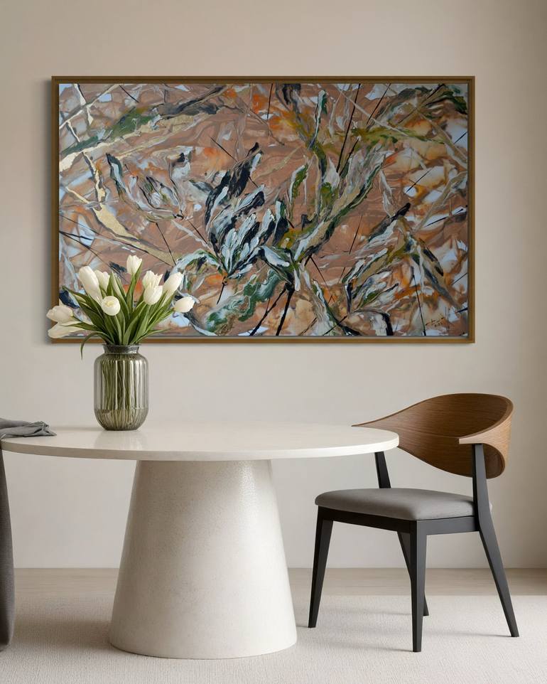 Original Contemporary Abstract Paintings by Tetiana And Victoria Hutsul