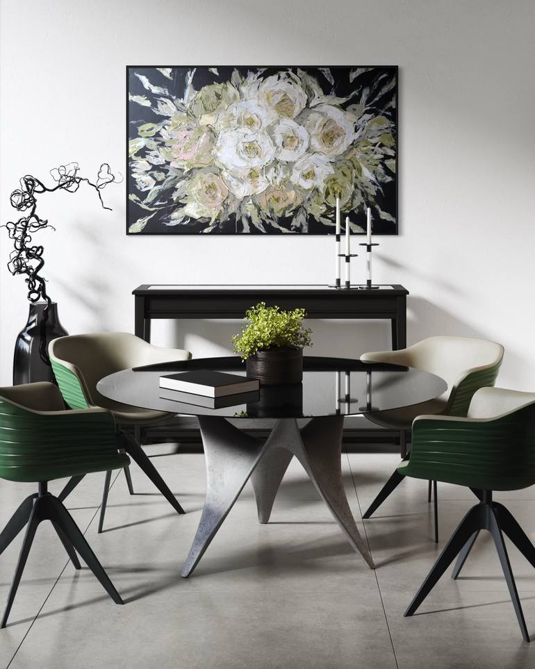 Original Modern Floral Paintings by Tetiana And Victoria Hutsul