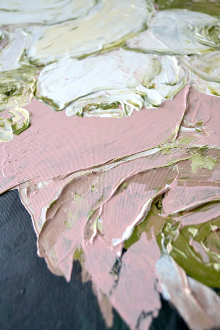 Original Abstract Floral Painting by Tetiana And Victoria Hutsul