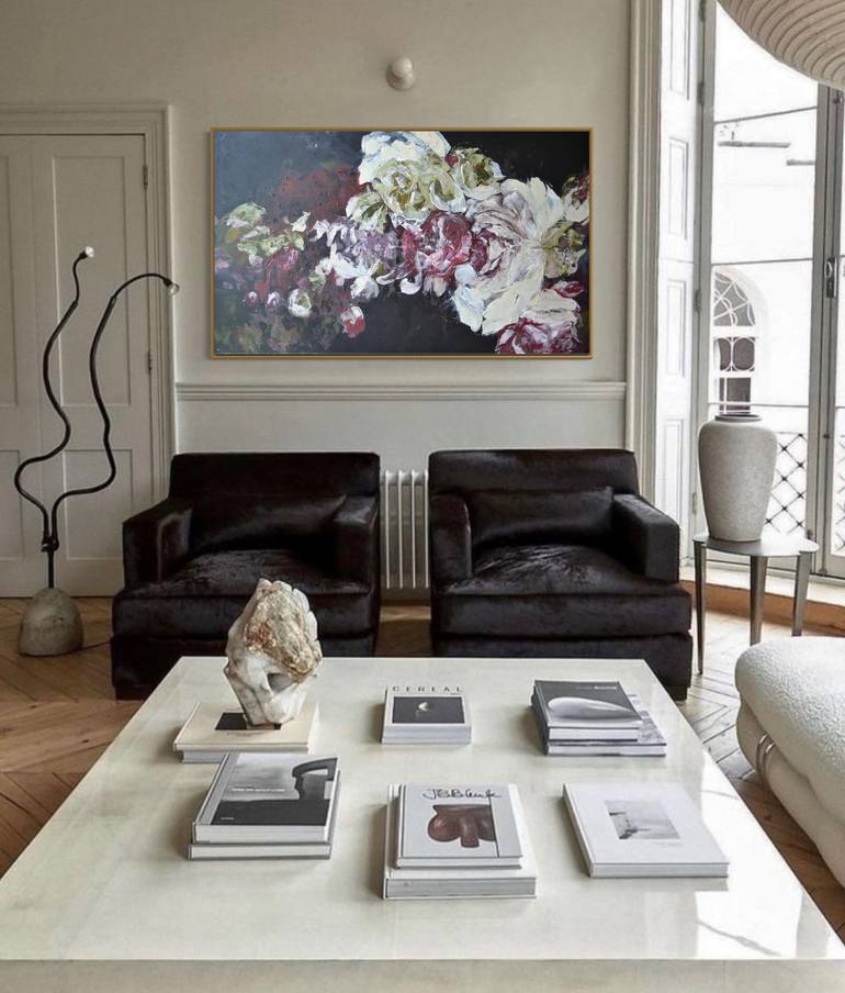 Original Photorealism Floral Painting by Tetiana and Victoria Hutsul