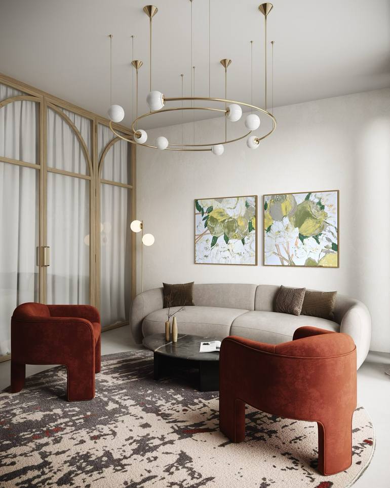 Original Contemporary Floral Painting by Tetiana And Victoria Hutsul