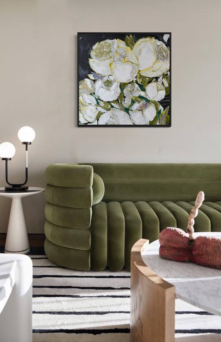 Original Photorealism Floral Painting by Tetiana and Victoria Hutsul