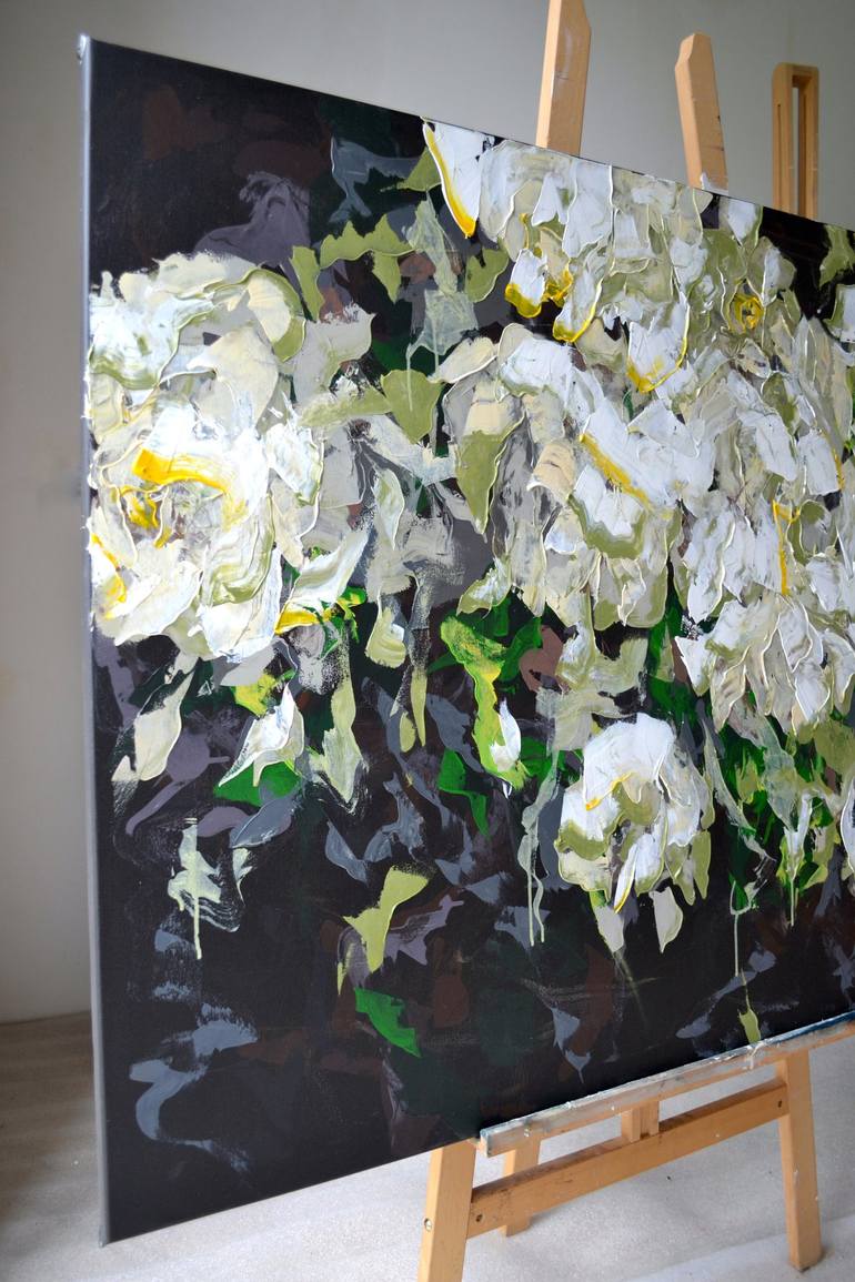 Original Photorealism Floral Painting by Tetiana and Victoria Hutsul