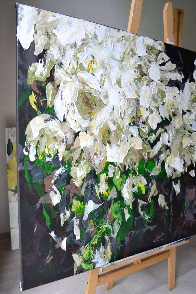 Original Floral Painting by Tetiana and Victoria Hutsul