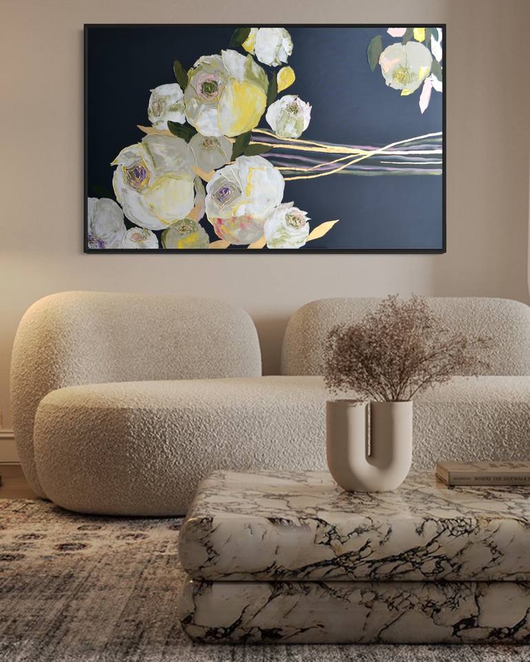 Original Photorealism Floral Painting by Tetiana and Victoria Hutsul