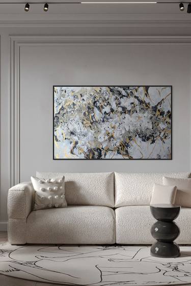 Original Fine Art Abstract Paintings by Tetiana and Victoria Hutsul