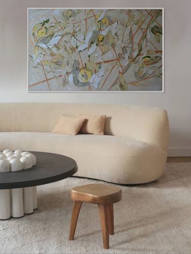 Original Abstract Expressionism Floral Paintings by Tetiana and Victoria Hutsul