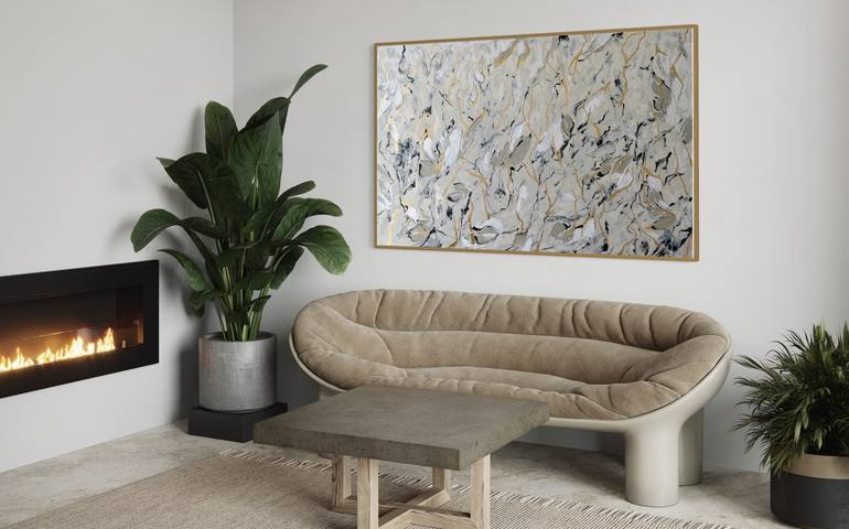 Original Contemporary Floral Painting by Tetiana and Victoria Hutsul