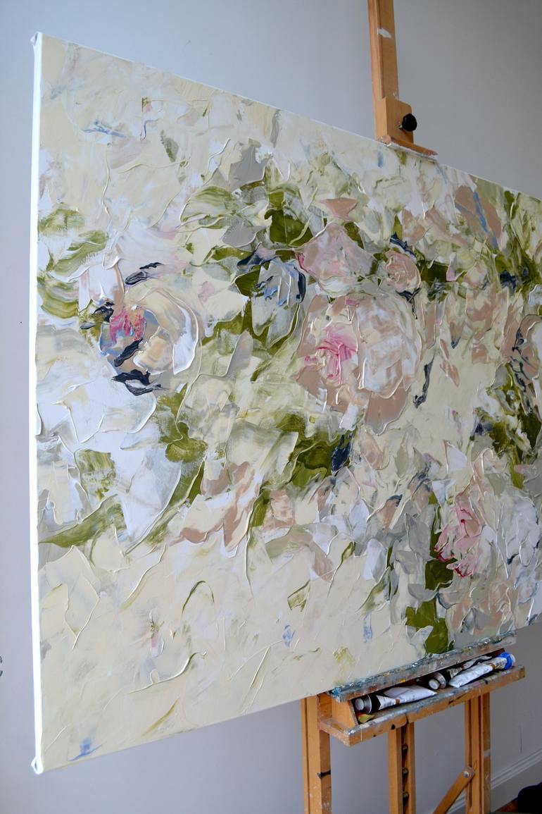 Original Floral Painting by Tetiana and Victoria Hutsul