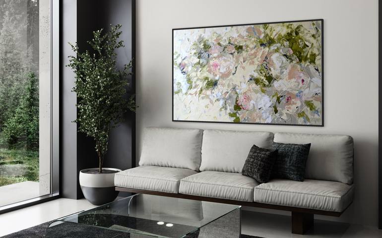 Original Floral Painting by Tetiana and Victoria Hutsul