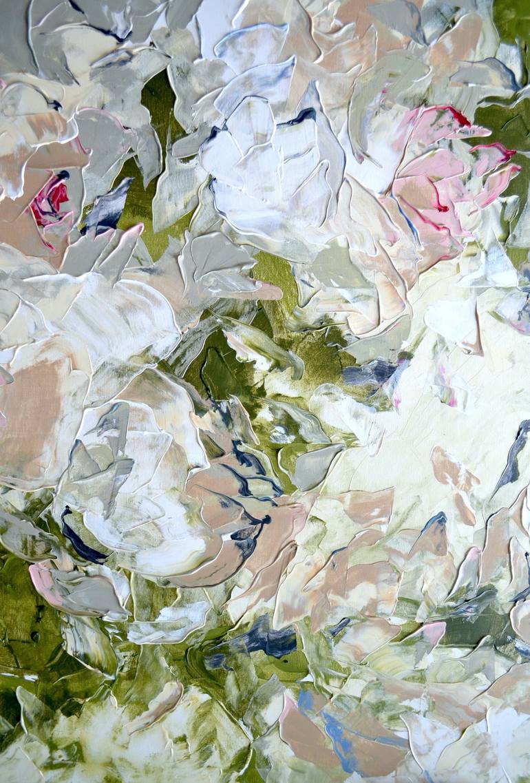 Original Contemporary Floral Painting by Tetiana and Victoria Hutsul