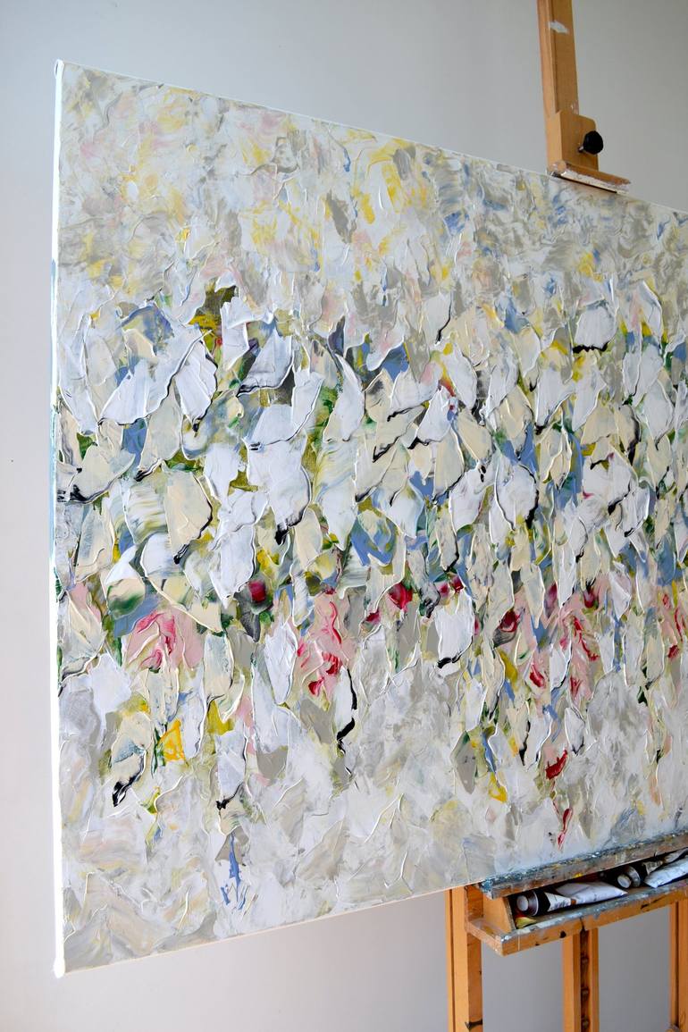 Original Contemporary Floral Painting by Tetiana and Victoria Hutsul