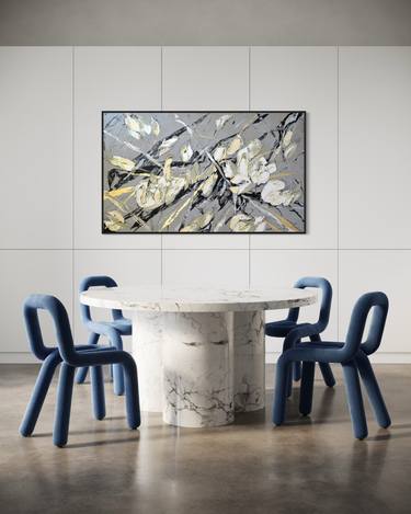 Original Contemporary Floral Paintings by Tetiana And Victoria Hutsul