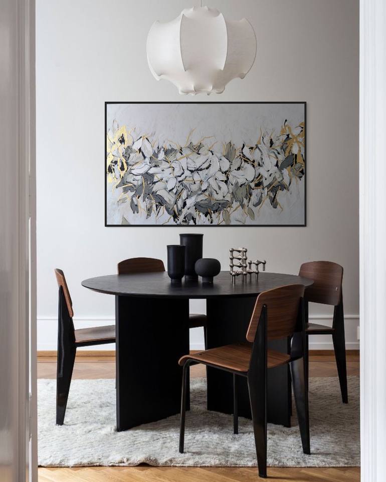 Original Contemporary Floral Painting by Tetiana and Victoria Hutsul