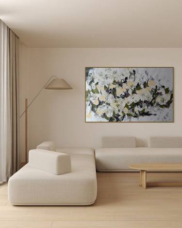 Saatchi Art Artist Tatiana and Victoria Hutsul; Paintings, “I can be your therapy/ Large Floral Landscape Art” #art