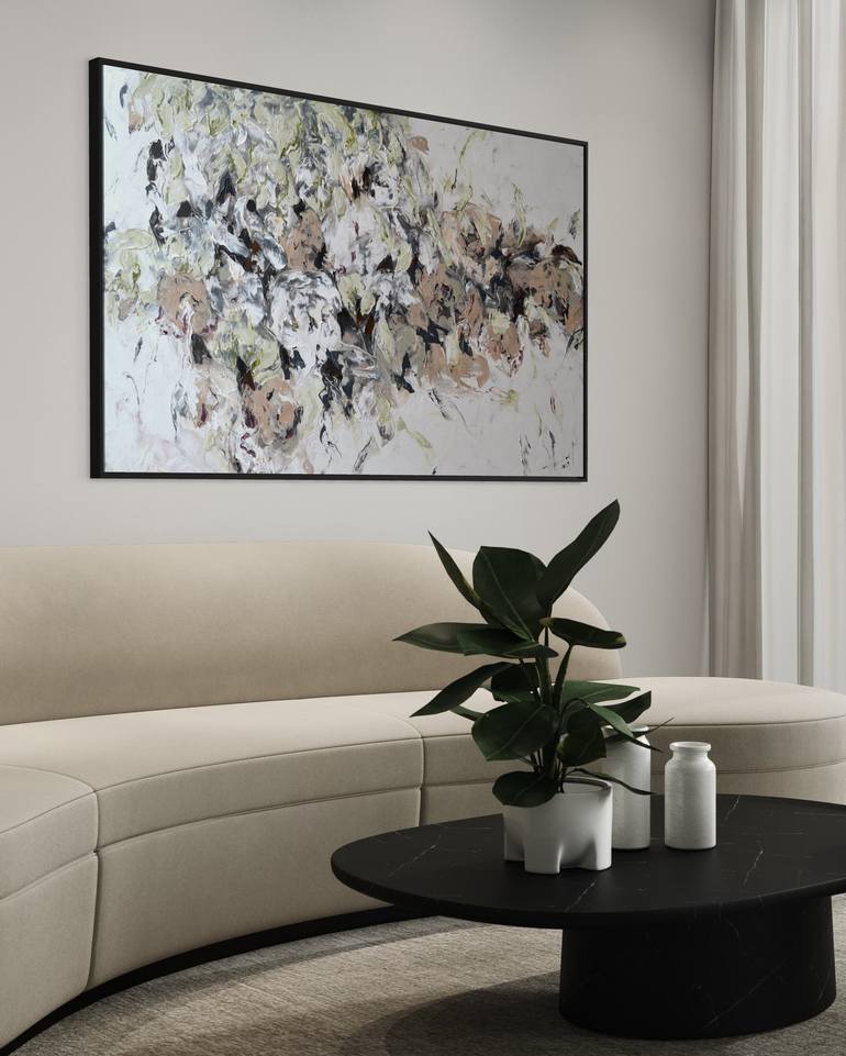 Original Contemporary Floral Painting by Tetiana and Victoria Hutsul