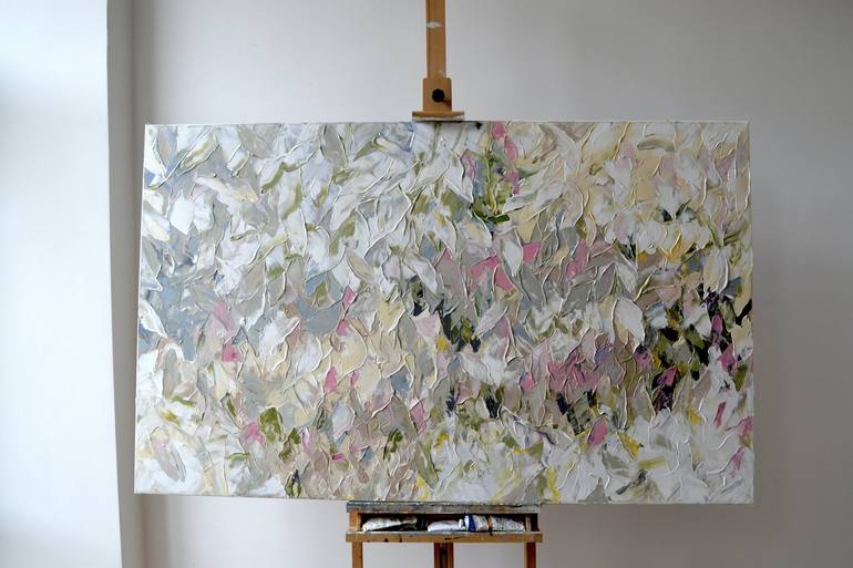 Original Contemporary Floral Painting by Tetiana and Victoria Hutsul