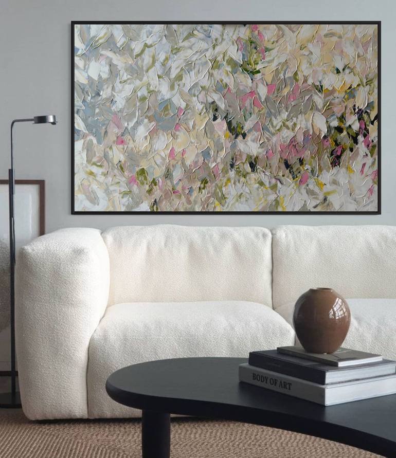 Original Contemporary Floral Painting by Tetiana and Victoria Hutsul