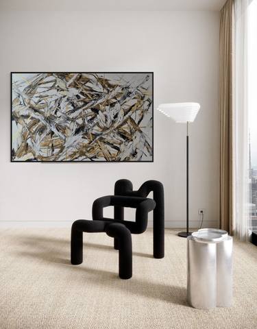 Original Contemporary Abstract Paintings by Tetiana and Victoria Hutsul